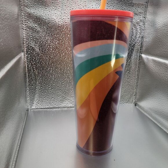NWT! Starbucks 2020 Pride Rainbow Siren 24oz Venti Plastic Tumbler - Picture 3 of 4